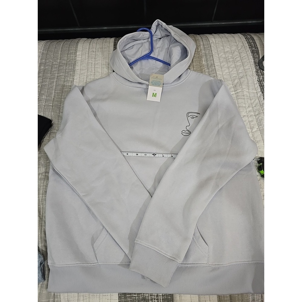 NWT Primark Cares hoodie size M light Blue